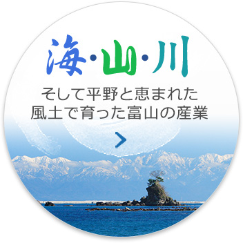 海・山・川、そして平野と、恵まれた風土で育った富山の産業